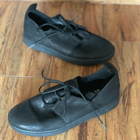 Eileen Fisher Kipling Black Nubuck leather sneakers shoes comfort 5.5 NWOT - Picture 6 of 6